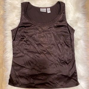 Satin purple Chico’s tank